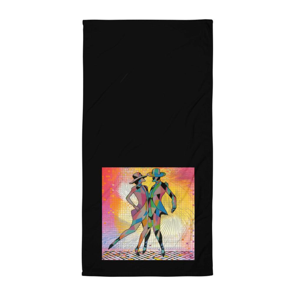 Elegant, absorbent towel designed for ballet and aerial performers.