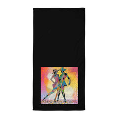 Elegant, absorbent towel designed for ballet and aerial performers.