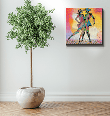 Graceful balletic attire art, perfect for home or studio decor.