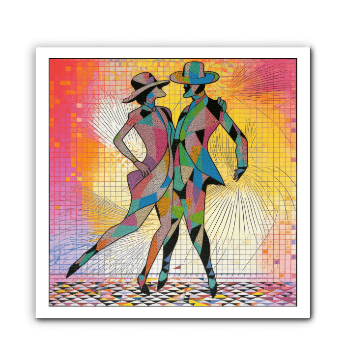 Elegant dance wear canvas art, embodying the spirit of ballet.