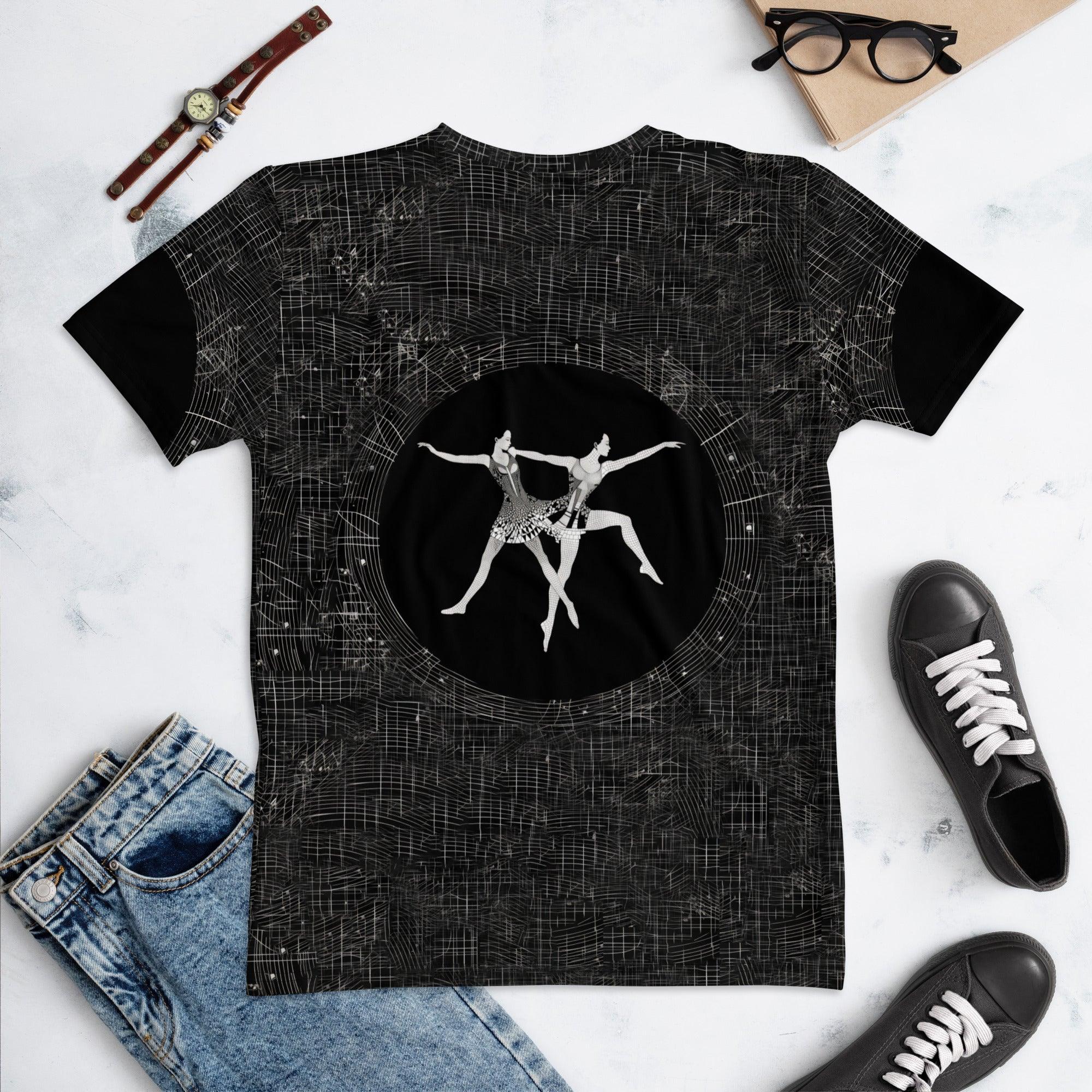 High-quality Women's T-shirt with Aerial Dance Fashion print.