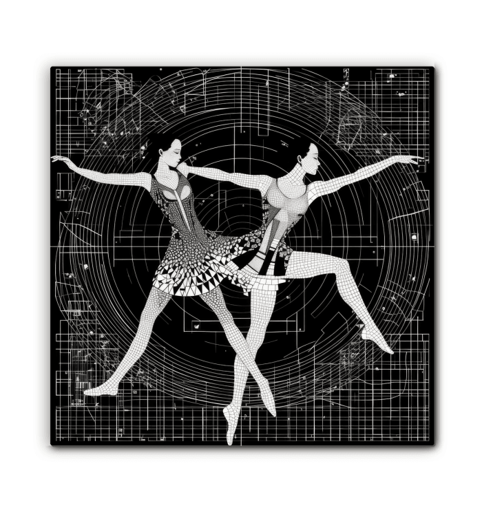 Bold and beautiful aerial dance art canvas, making a statement in any room.