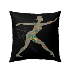 Airborne Balletic Style Outdoor Pillow - Beyond T-shirts