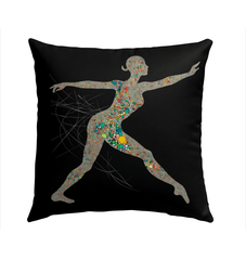 Airborne Balletic Style Outdoor Pillow - Beyond T-shirts