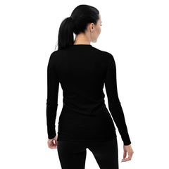 Close-up of Airborne Balletic Style Women's Rash Guard fabric