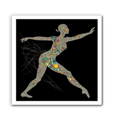 Sophisticated ballet canvas art perfect for elegant interiors.