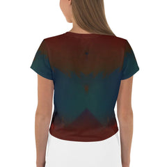 Back view of NS-1003 print crop top