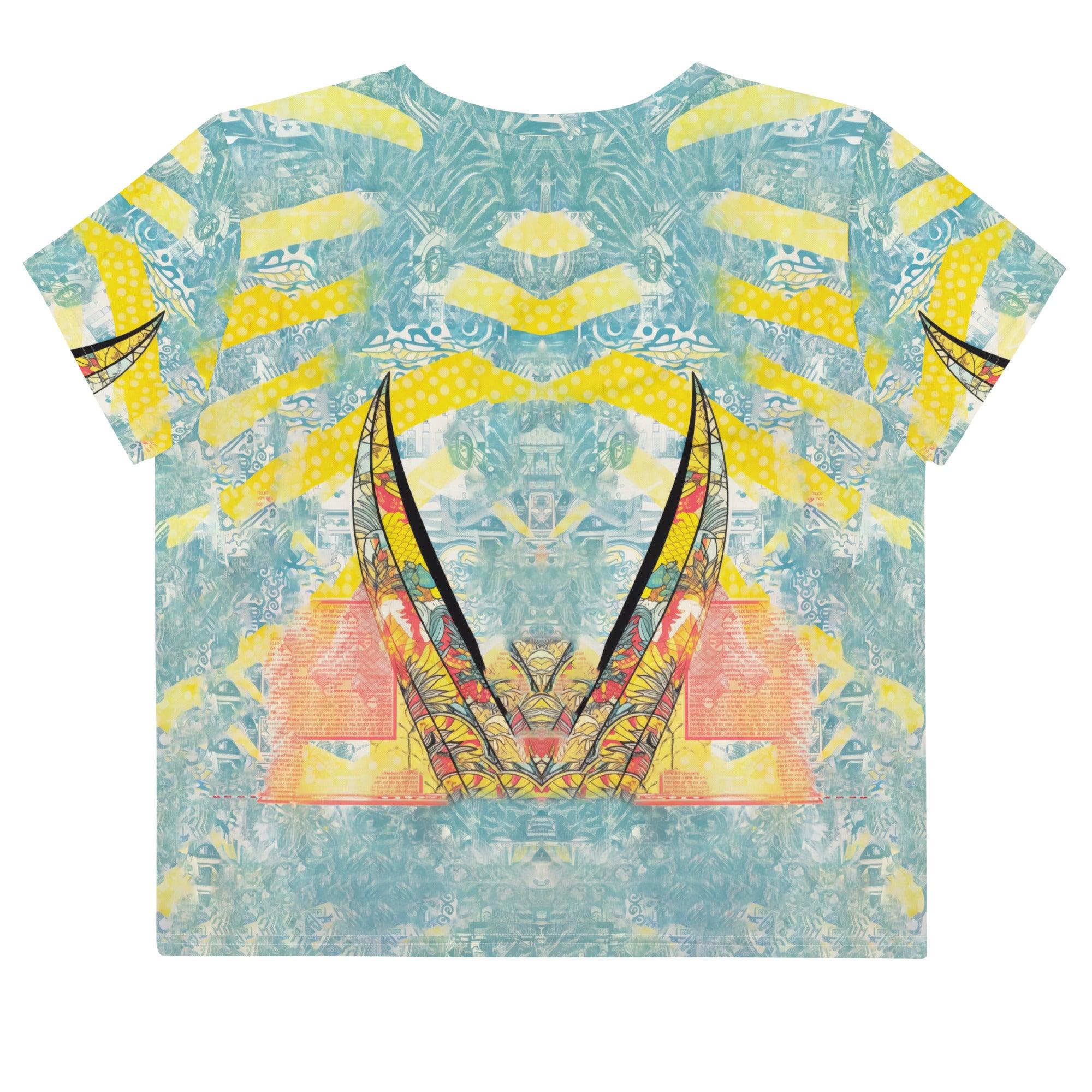 Eye-catching Surfing 5-26 Crop Tee, perfect for summer festivals and beach days