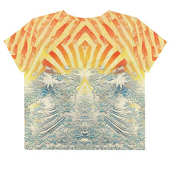 Trendy Surfing 5-27 All-Over Print Tee for those who love to shine on the beach