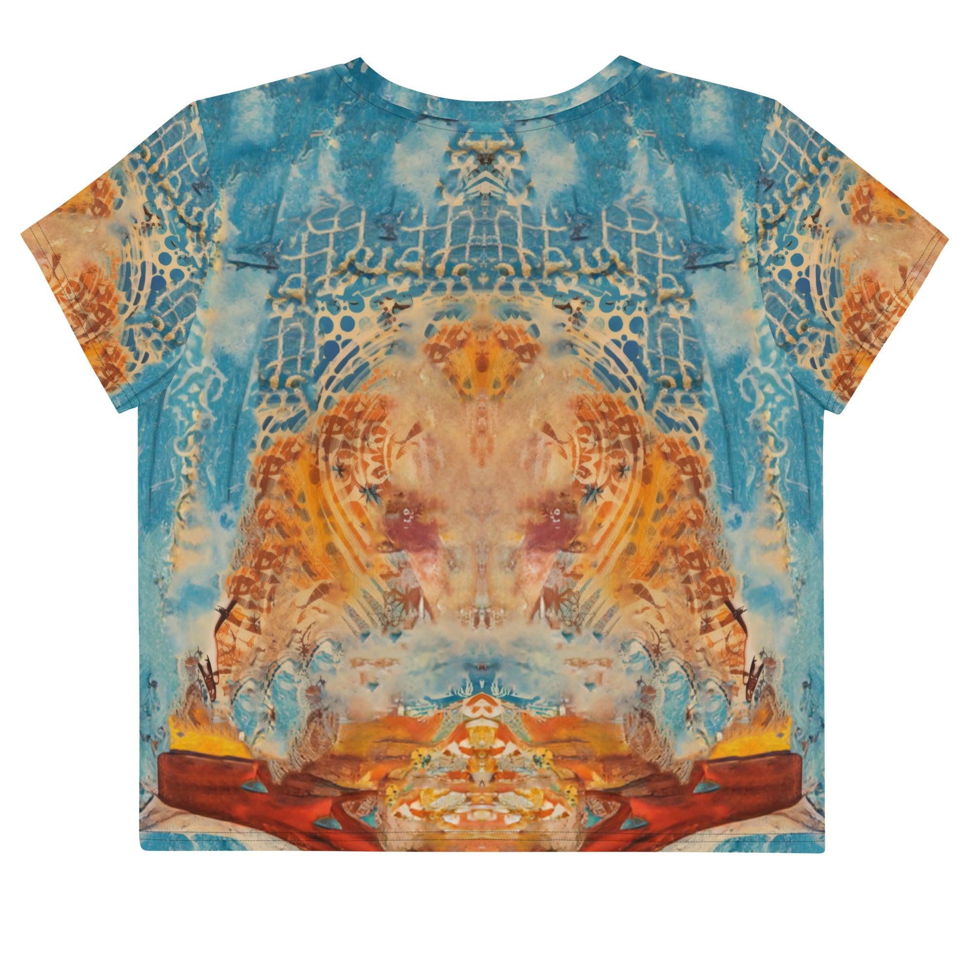 Chic and breezy Surfing 5-03 All-Over Print Tee for stylish beach days