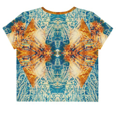 Fashion-forward Surfing 5-08 All-Over Print Tee for beach and casual wear