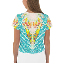 Surfing 1 48 All-Over Print Crop Tee - Beyond T-shirts