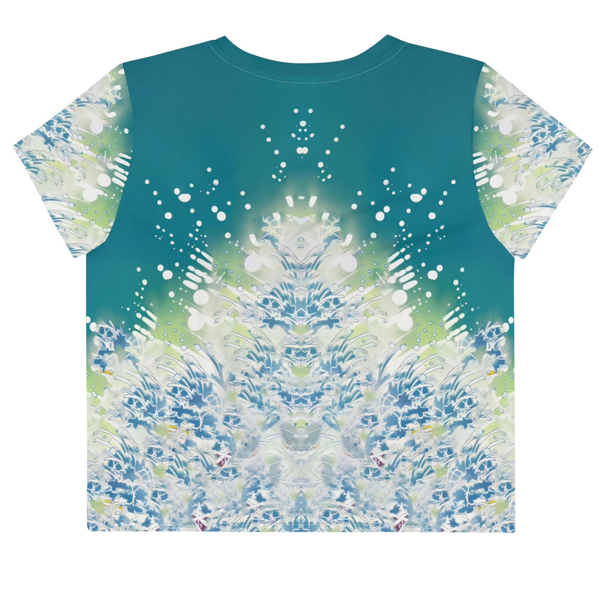 Surfing 1 51 All-Over Print Crop Tee - Beyond T-shirts