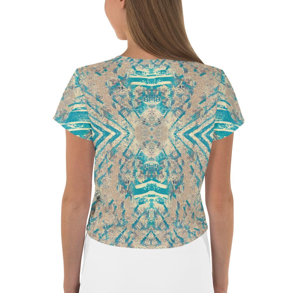Surfing 1 44 All-Over Print Crop Tee - Beyond T-shirts