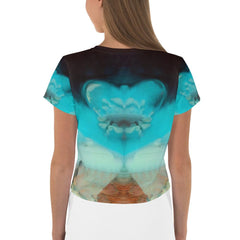 Witchy Elegance All-Over Crop T-Shirt - Beyond T-shirts