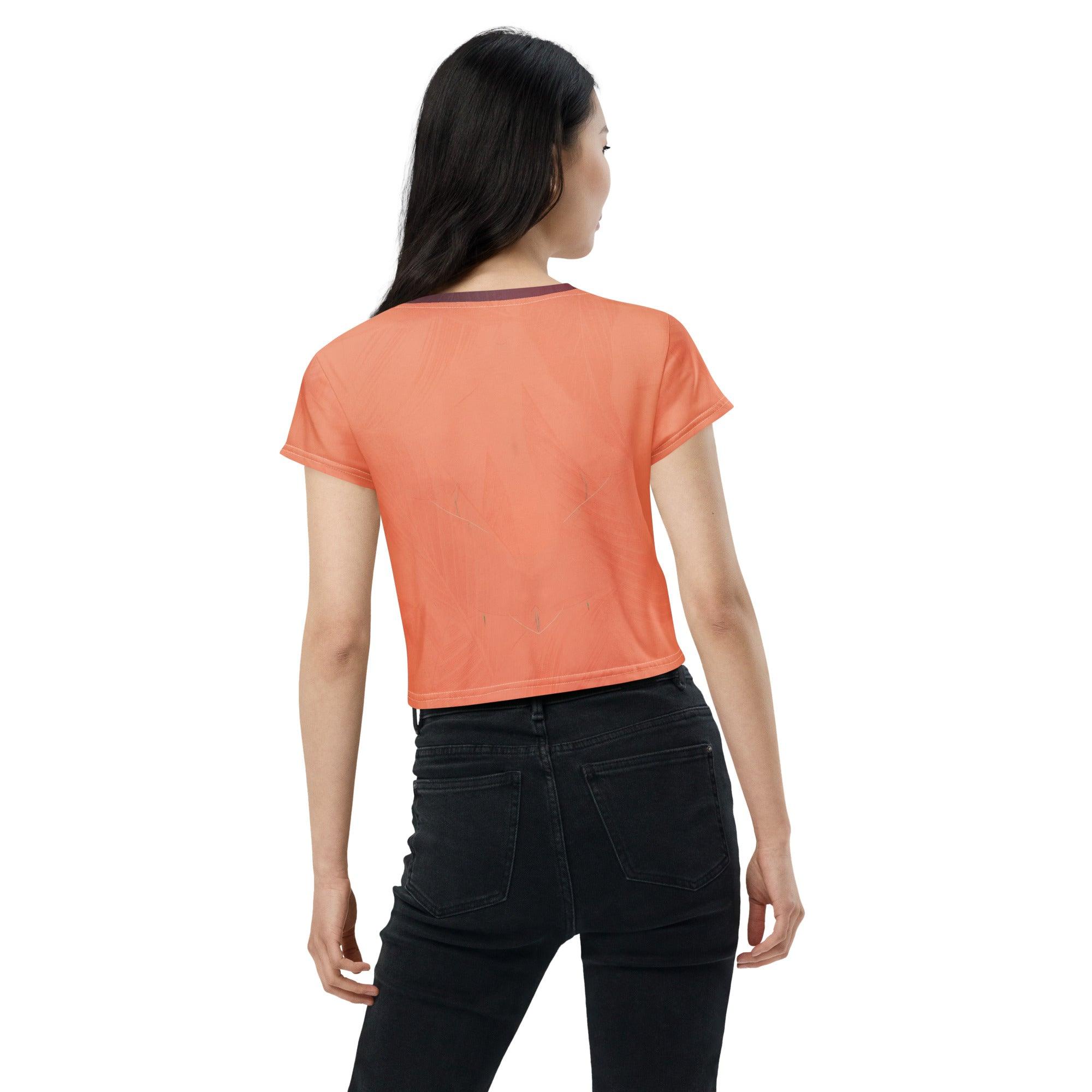 Chic Reverie Women's Fashion Jam Crop Tee - Beyond T-shirts