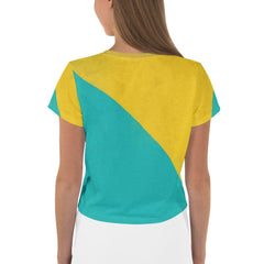 Bold Couture Women's All-Over Print Crop Tee - Beyond T-shirts