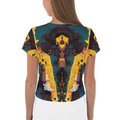 Kickboxing Vibe All-Over Print Crop Top - Beyond T-shirts