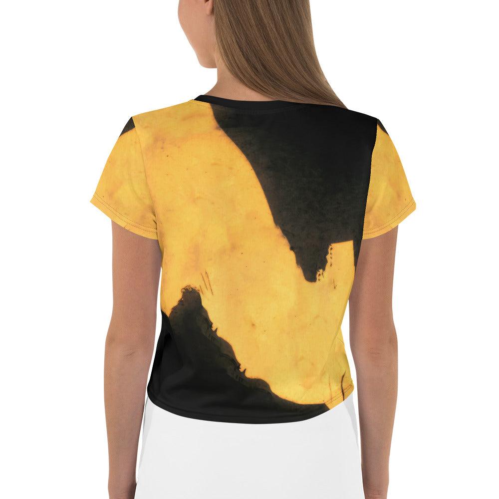 Groove On All-Over Print Crop Top - Music Lover's Essential - Beyond T-shirts