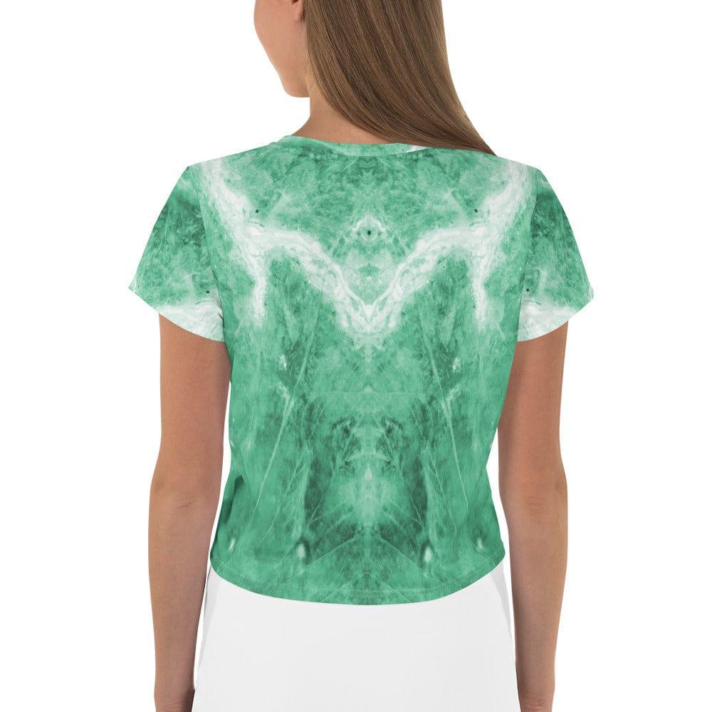 Nature's Palette Women's All-Over Print Crop T-Shirt - Beyond T-shirts