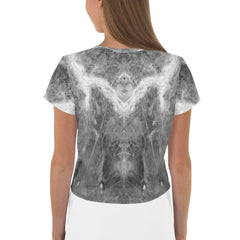 Forest Fantasy Women's Crop Tee - Natural Elegance - Beyond T-shirts