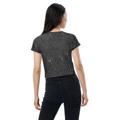 Desert Mirage Women's Natural Pattern Crop Tee - Beyond T-shirts