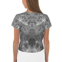 Autumn Whispers Women's All-Over Print Crop Tee - Beyond T-shirts