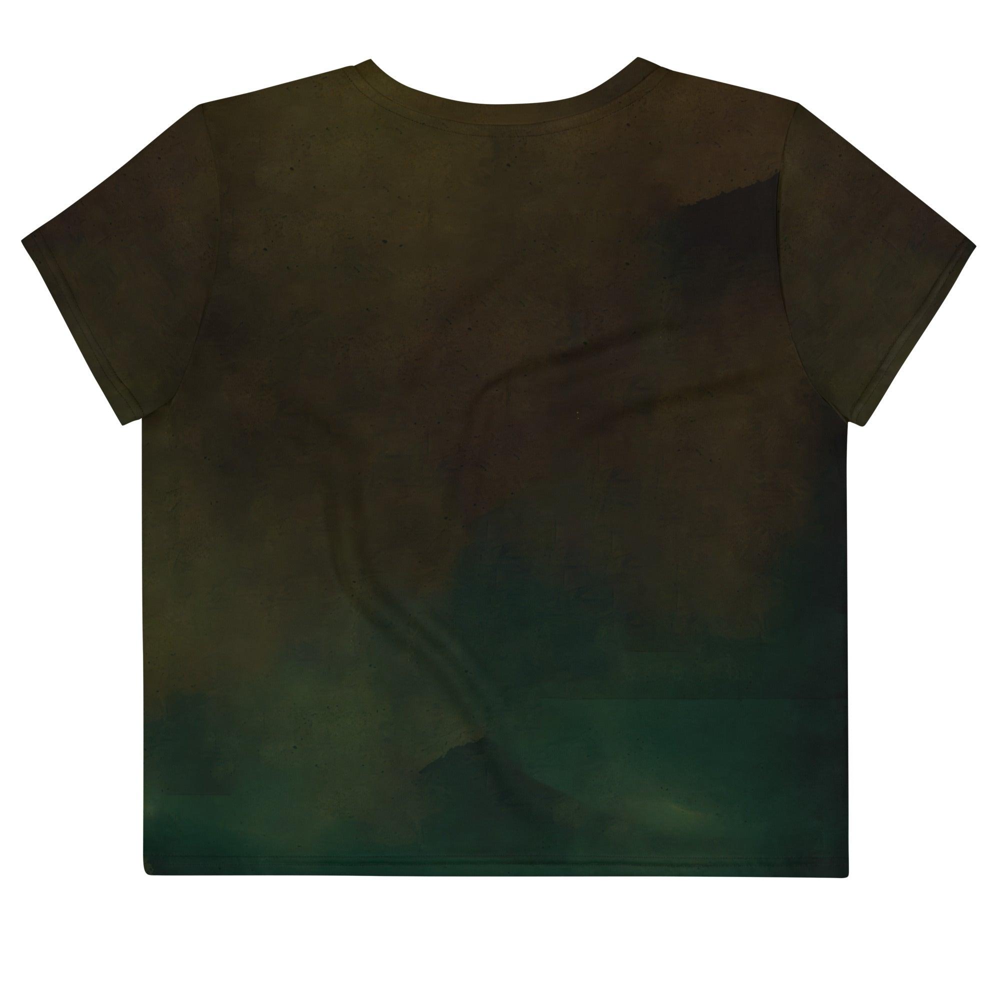 Electrifying Music Waves Crop Tee for Women - Beyond T-shirts