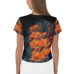 Melody Muse All-Over Print Crop Tee for Women - Beyond T-shirts