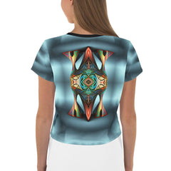 Sci-Fi Chic Women's Crop Top - Beyond T-shirts