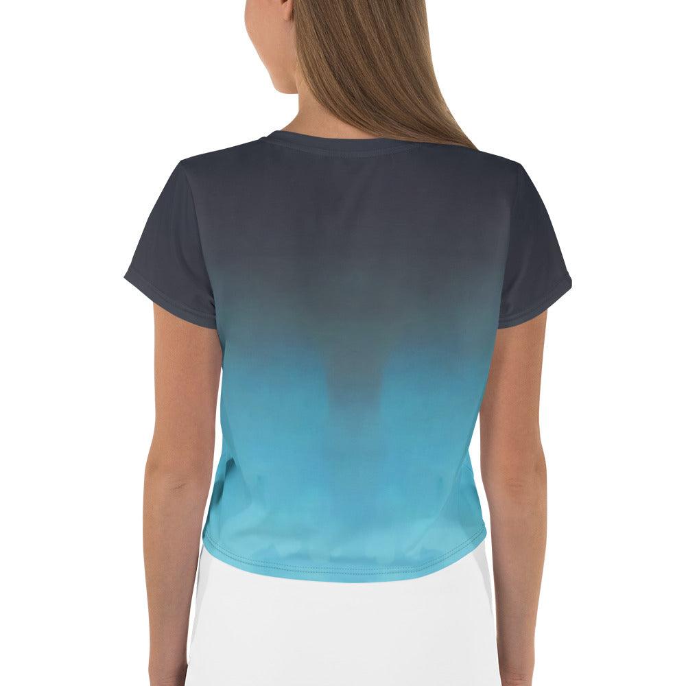 Futuristic Mosaic Women's Crop Tee - Beyond T-shirts