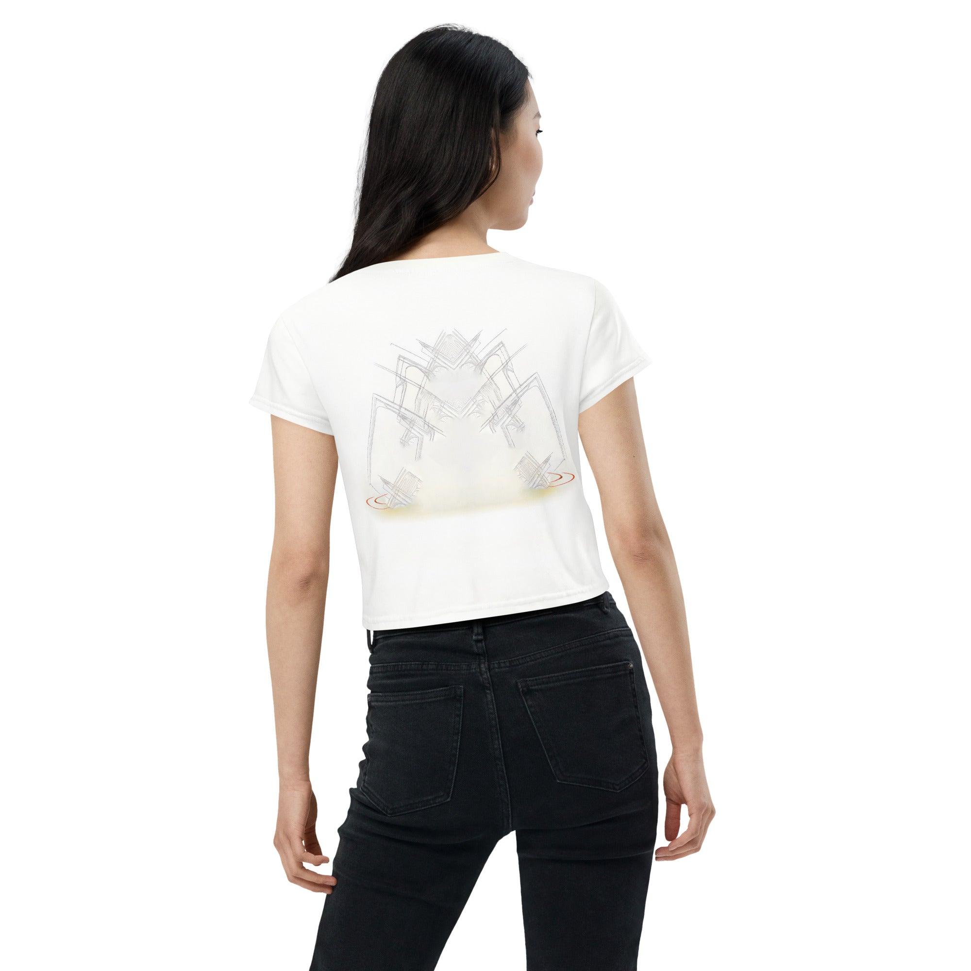 Futuristic Canvas Women's Crop Top - Beyond T-shirts