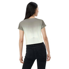 Vivid Futuristic Shoes Women's Crop Tee - Beyond T-shirts