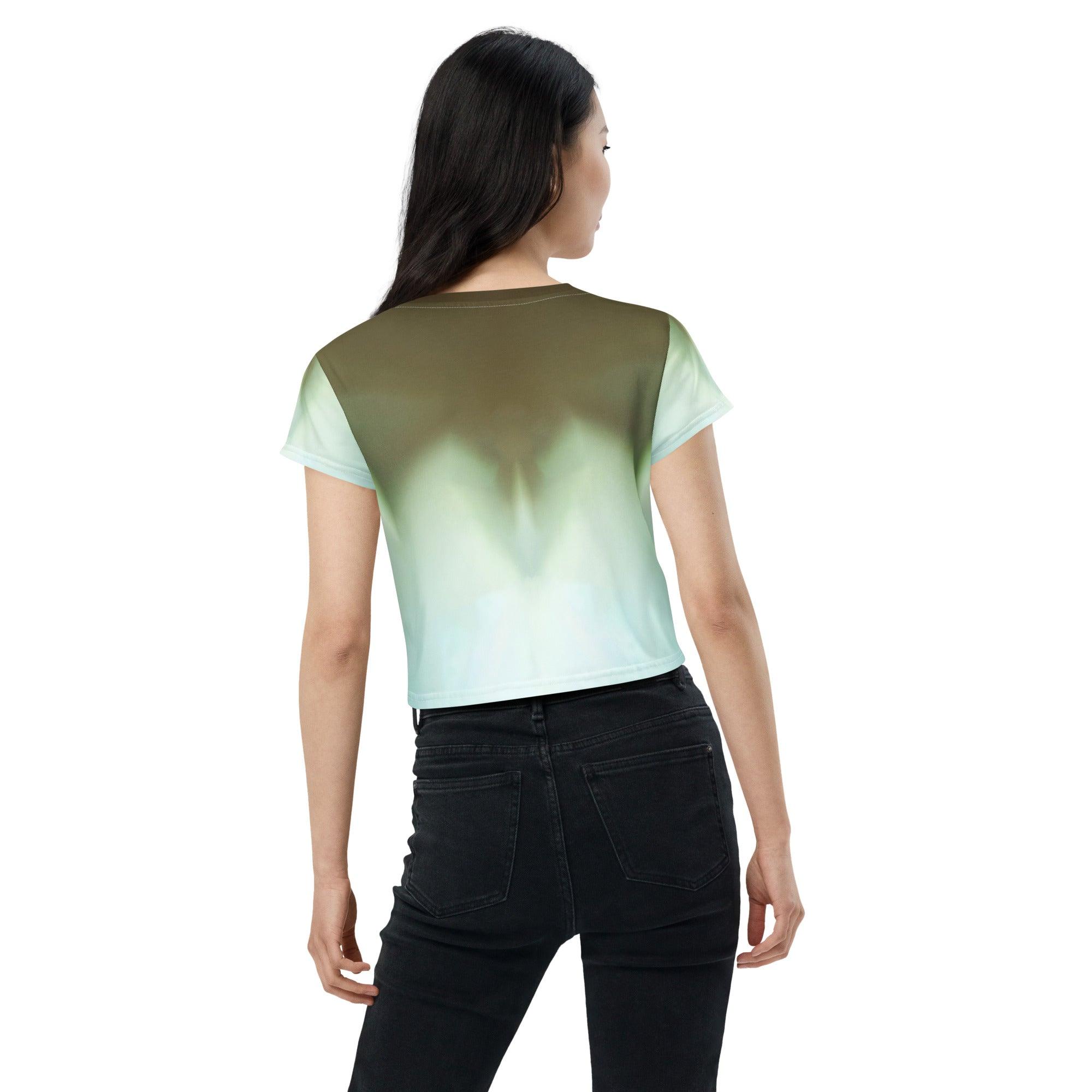 Futuristic Essence Women's Crop Top - Beyond T-shirts