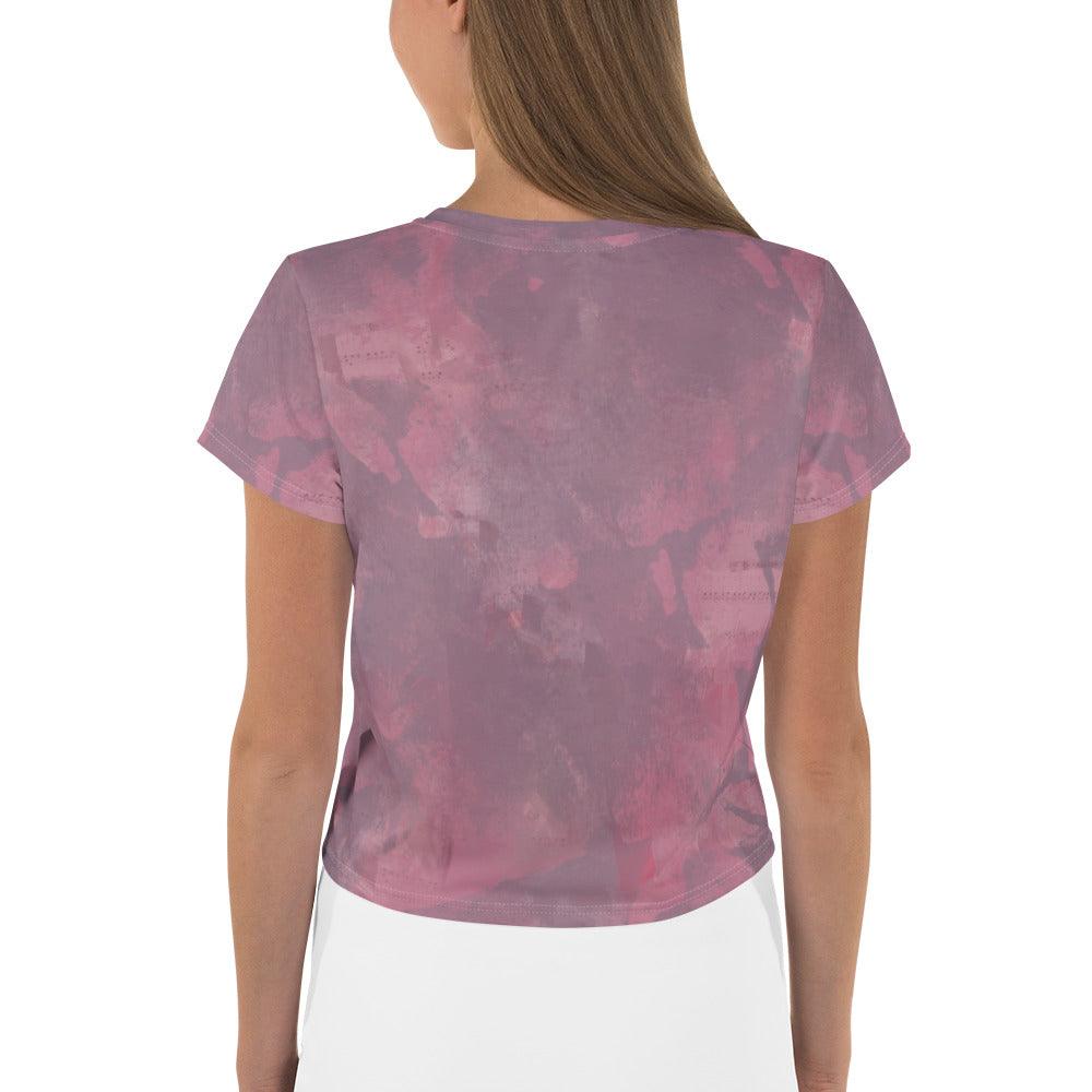 Piano Keys Elegance All-Over Print Crop T-Shirts - Beyond T-shirts