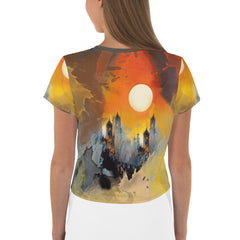 Wickedly Wonderful Women's All-Over Print Crop T-Shirt - Beyond T-shirts