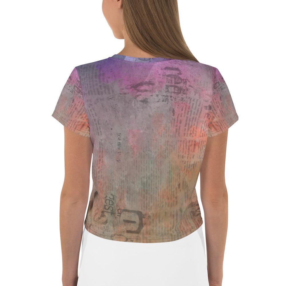 Zombie Apocalypse Women's All-Over Print Crop T-Shirt - Beyond T-shirts