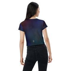 Cultural Fusion Women's All-Over Print Crop T-Shirt - Beyond T-shirts