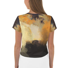 Halloween Moonlit Magic Women's All-Over Print Crop T-Shirt - Beyond T-shirts