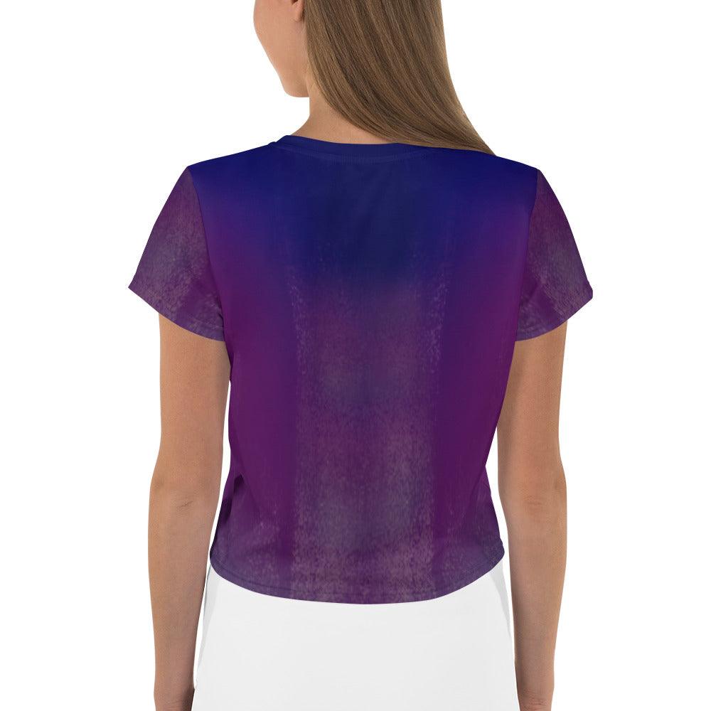 Glamorous Glitter Women's All-Over Print Crop T-Shirt - Beyond T-shirts