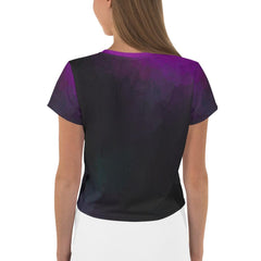 Abstract Expression All-Over Print Women's Crop T-Shirt - Beyond T-shirts