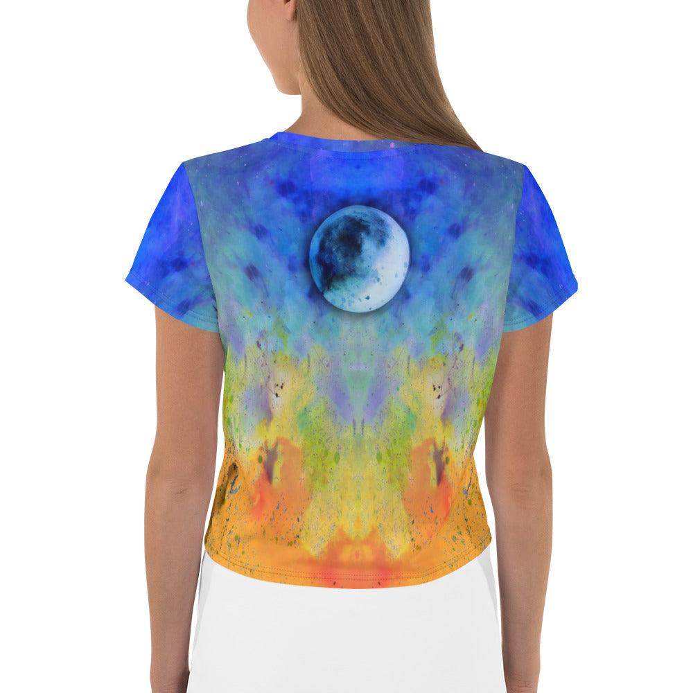 Spooky Night Halloween Crop T-Shirt - Beyond T-shirts