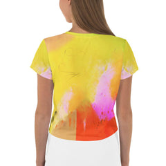 Ghosts and Ghouls All-Over Print Crop T-Shirt - Beyond T-shirts