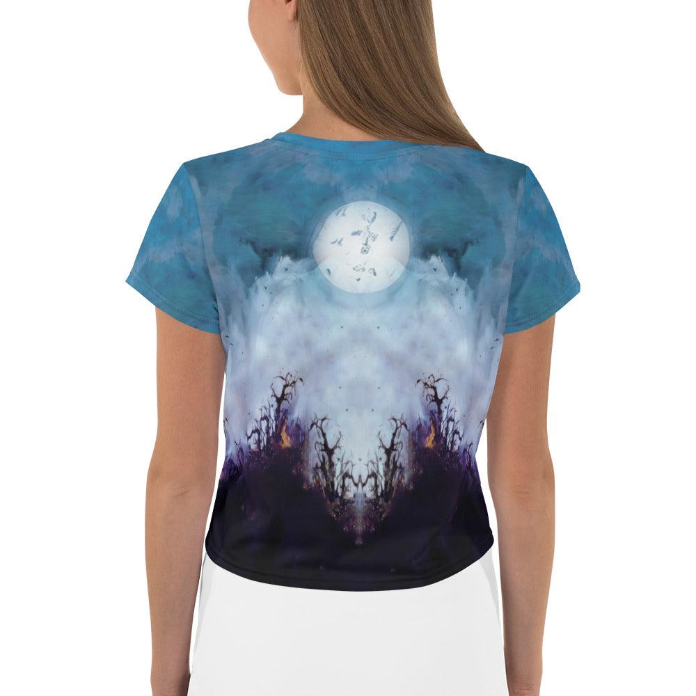 Trick Or Treat Ghostly Crop T-Shirt - Beyond T-shirts