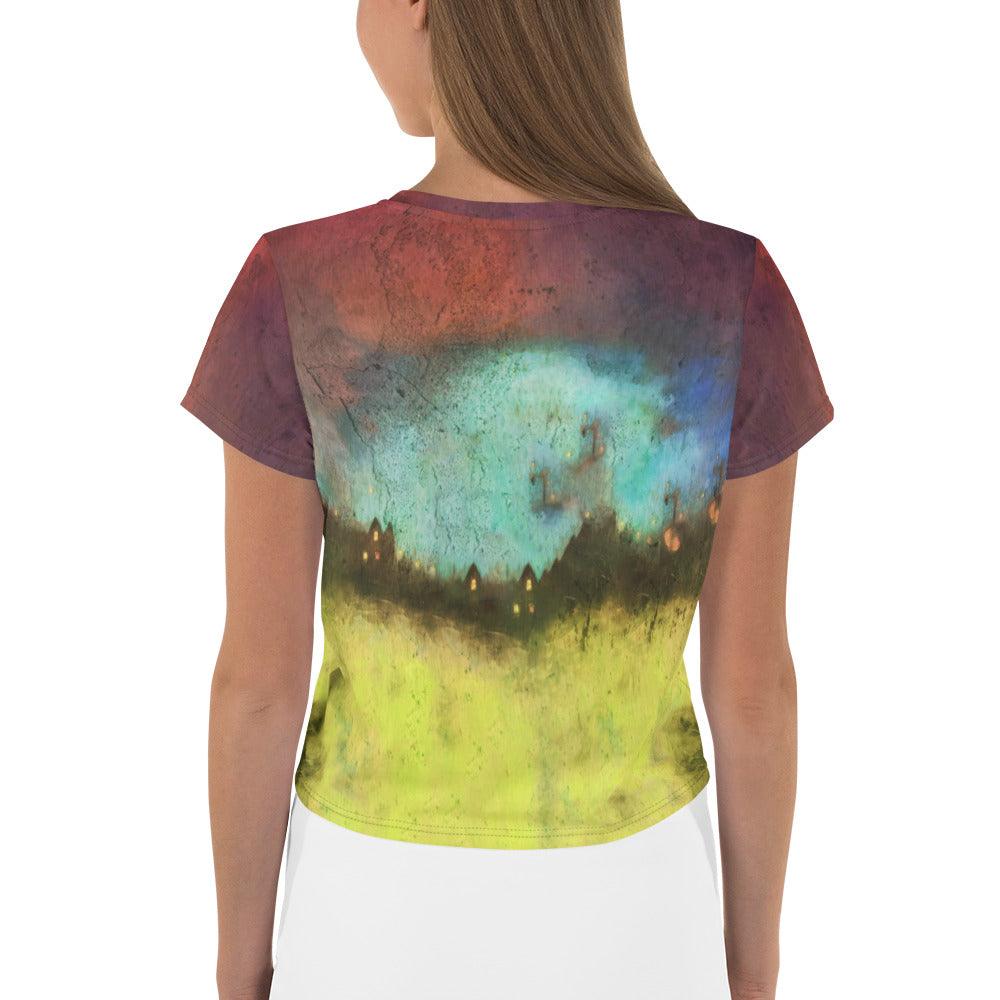 Halloween Magic All-Over Print Crop T-Shirt - Beyond T-shirts