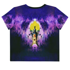 Moonlit Mysteries Halloween Crop T-Shirt - Beyond T-shirts