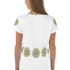 Mandala Dreamcatcher Crop T-Shirt - Beyond T-shirts