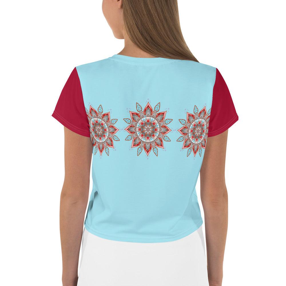 Zen Garden Mandala Crop Tee - Beyond T-shirts