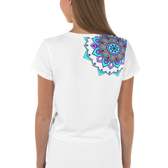 Mandala Sunrise Crop Tee - Beyond T-shirts