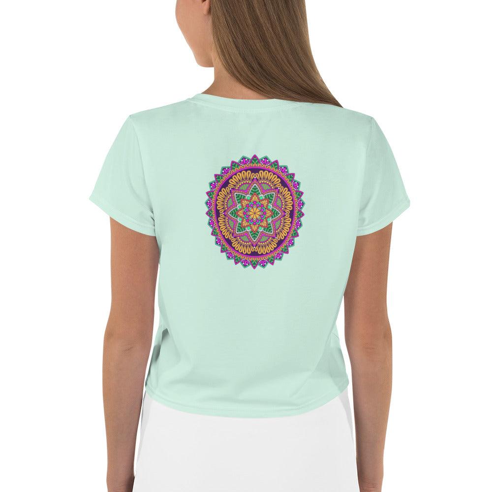 Mandala Artistry Crop T-Shirt - Beyond T-shirts